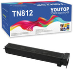 YOUTOP 1PK TN812 TN-812 (A8H5030) Toner Cartridge Compatible for Konica Minolta Bizhub 758 808