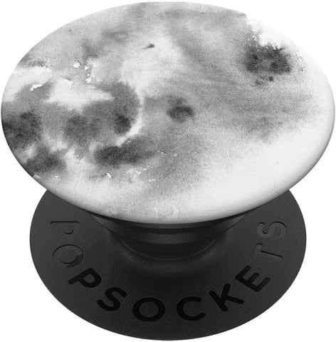 Black White Watercolor Ink PopSockets PopGrip: Swappable Grip for Phones & Tablets