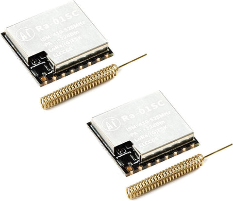 JESSINIE 2Pcs Ra-01SC LoRa Wireless Module RF Spread Spectrum Radio Frequency Module LLCC68 Core SPI Interface with IPEX Connector