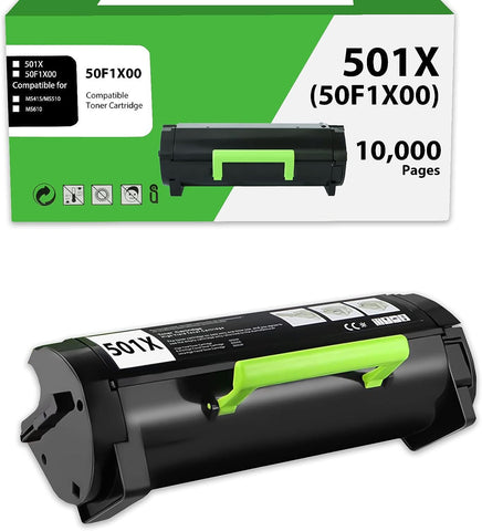 WEYNUONY 50F1X00 501X Toner Cartridge Compatible Replacement for Lexmark 501X 50F1X00 for MS410dn MS510dn MS610dn MS610dte MS610dtn MS415dn(10,000 Pages High Yield 1 Pack Black)