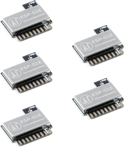 JESSINIE 5Pcs ESP-01E ESP8285 Wireless WiFi Module ESP 01E Wireless Transparent Transmission Module Serial Port to WiFi Wireless Adapter Module