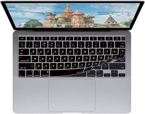 English (UK) Keyboard Cover for MacBook Air w/Magic Keyboard - 13" (2020+) - ISO (Russian)