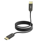 Elecan 8K Fiber Optic Displayport 1.4 Cable 100 Ft, Active Optical DP to DP Cable Support 8K@60Hz 4K@144Hz 2K,32.4Gbps,HBR3,HDCP2.2,HDR,VR Headset,Graphics,Slim and Flexible Display Port Cord