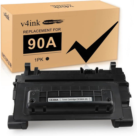 v4ink Compatible CE390A Toner Cartridge Replacement for HP 90A CE390A CC364A Work with Laserjet Enterprise 600 M601 M602 M603 Series, M4555 Series, P4014 P4015 P4515 Series, 1-Pack