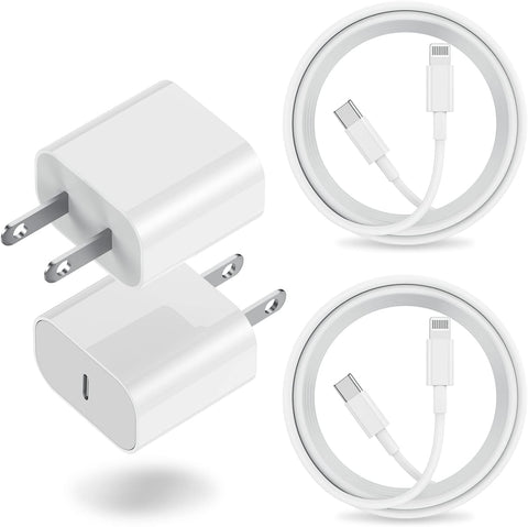 iPhone 14 13 12 Fast Charger,?Apple MFi Certified? 2-Pack 20W Type C Fast Charger Block with 3FT USB C to Lightning Cable Compatible with iPhone 14 13 12 11 Pro Max Plus Mini XS XR X iPad AirPod