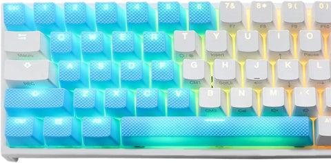 31-Key Rubber Backlit Double Shot Keycap Set - Blue