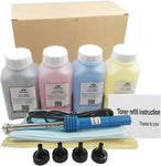 Misee Toner Refill Kit Compatible for HP 201a CF400a CF401a CF402a CF403a Cartridge Used with Color Pro MFP M277dw M252dw M277 M252 Pinter (with Tools)