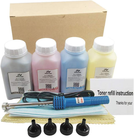 Misee Toner Refill Kit Compatible for HP 201a CF400a CF401a CF402a CF403a Cartridge Used with Color Pro MFP M277dw M252dw M277 M252 Pinter (with Tools)