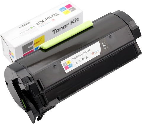 10K Pages Replacement Toner Cartridge for 60F1H00, 60F1000, MX310dn, MX410de, MX511dte, MX511dhe, MX511de, MX510de, MX610dw, MX611de, MX611dhe, MX611dte