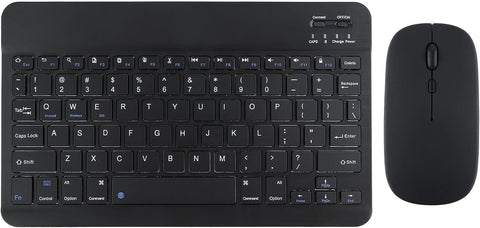 Bluetooth Keyboard and Mouse Combo with Backlight in Black