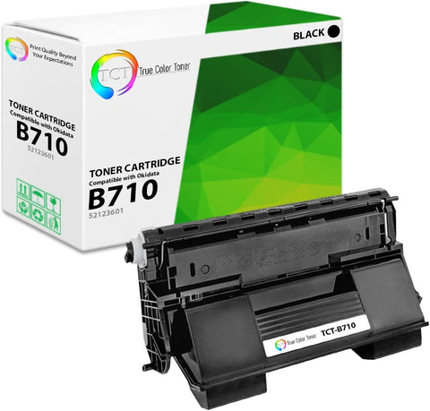 TCT Premium Compatible Toner Cartridge Replacement for Okidata B710 52123601 Black Works with Okidata B710 B710DN B710N B720 B720DN B720N B730 B730N Printers (15,000 Pages)