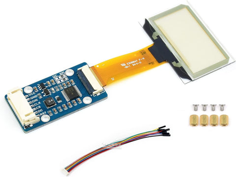 1.51inch Transparent OLED Display Module 128×64 Resolution Light Blue Color Display OLED for Raspberry Pi/Arduino/STM32,Full Viewing Angle,Embedded Independent Driver Chip,SPI/I2C Interfaces