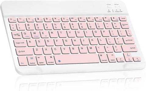 Ultra-Slim Bluetooth Rechargeable Keyboard for ?Sony X90J and All Bluetooth Enabled iPads, iPhones, Android Tablets, Smartphones, Windows pc - Stone Grey
