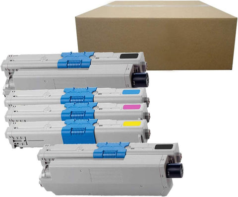 Inktoneram Compatible Toner Cartridges Replacement for Okidata C310 C510 C511dn C530dn C531dn MC351dn MC352dn MC361dn MC362dn MC561dn MC562dn C310dn C330dn C331dn ([2-Black,Cyan,Magenta,Yellow],5Pack)