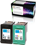 OCProducts Refilled Ink Cartridge Replacement for HP 92 HP 93 for PSC 1510 PhotoSmart C3180 C4180 C3100 Deskjet 5440 D4160 Printers (1 Black 1 Color)