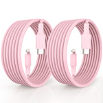 USB C to Lightning Cable, 2Pack 10FT 20W ?Apple MFi Certified? Extra Long iPhone Fast Charger Cable Power Charging Cord for iPhone 14/13/12/Pro/Pro Max/Mini/11/Pro Max/XS/MAX/XR/X/ 8/8Plus, Pink