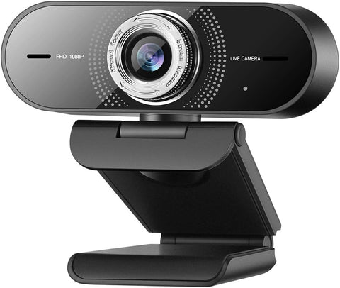 1080P Computer Camera with Microphone,Web Camera with Wide Angle for Conferencing/Online Teaching/Meeting,Low-Light Correction and Manual Focus Webcam for PC/Laptop/Desktop