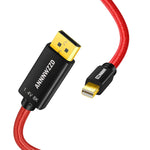 ANNNWZZD Mini DP to DP Cable 6 Foot, Supports 8K@60Hz High Speed 8K 1.4 Mini DisplayPort to DisplayPort Cable (15ft/15FT)