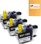 LC3011BK Black Ink Cartridge Replacement for Brother LC 3011 LC3011XL Ink Compatible with Brother MFC-J491DW MFC-J497DW MFC-J690DW MFC-J895DW Printer (3BK)