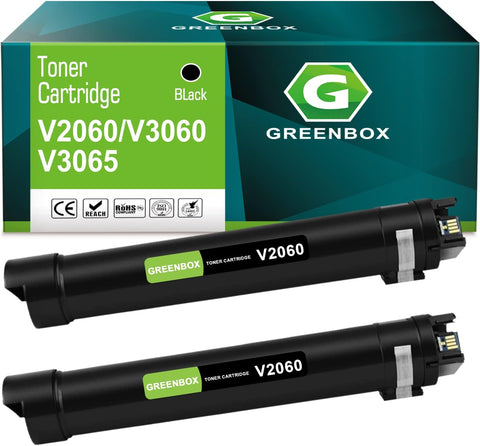 GREENBOX V2060 V3060 V3065 High Yield Compatible Toner Cartridges Replacement for V2060 V3060 V3065 for Xerox V2060 V3060 V3065 3560 3060 2560(Black)