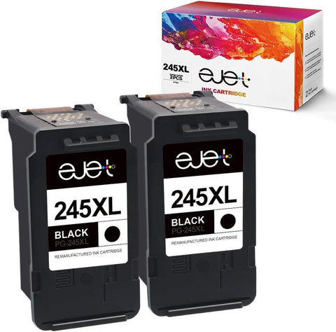 245XL Black Ink Cartridge High Capacity Ink Multi Pack for Canon 245XL Black Ink 245 PG-245 ejet Compatible with Canon Pixma MX490 MX492 MG2522 TS3100 TS3122 TS3300 TS3322 TR4500 TR4520 TR4522 Printer