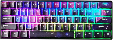 Puku 108 Keys PBT keycaps, Japanese/Chinese Style Key Set-OEM Profile-DYE-Sub Keycaps for 61/87 /104/108 Cherry MX Switches Mechanical Keyboard (Starry Sky)