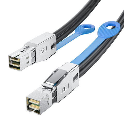 #10Gtek# 12G External Mini SAS HD SFF-8644 to SFF-8644 Cable, 3-m(10ft)