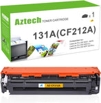 Aztech Compatible Toner Cartridge Replacement for HP 131X 131A CF212A for HP Pro 200 Color M251nw M251n MFP M276nw M276n Printer Ink (Yellow, 1-Pack)