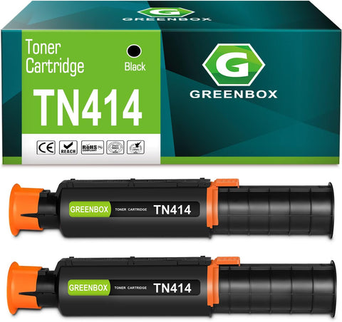 GREENBOX Compatible TN414 A202030 Toner Cartridge Replacement for Konica TN-414 A202030 for BizHub 363 BizHub 423 Printer (2 Pack)