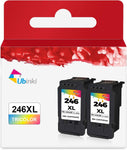 246XL Ink Cartridge 2Pack for Canon 245 245XL Color CL-246 CL246 XL CL246XL 243 CL-243 XL 243XL Ink to PIXMA TS3322 TR4522 MG2522 MX490 MX492 TS3100 TS3122 TR4520 TS3300 TR4500 MG2500 TS3320 Printer