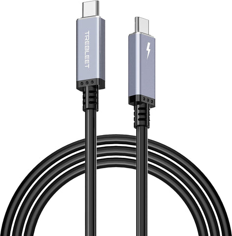 TREBLEET 15ft (4.5m) USB4 Cable Compatible with Thunderbolt 3 Cable, Super Long Size 100W 20Gbps USB4 Cable,Compatible with Thunderbolt 3 (USB C) Hub, Adapter, Devices, 20V/5A