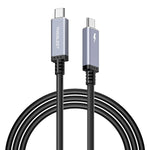 6.6ft (2m) USB4 Cable Compatible with Thunderbolt 3 Cable 40Gbps, 100W,5K@60Hz, Compatible with Thunderbolt 3 (USB C) Hub, Adapter, eGpu, 20V/5A