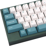 BGKYPRO Water Green Theme Keycaps?Double Color PBT Set,for Mechanical Keyboards, Full 144keys,Cherry Profile, English (US) Layout