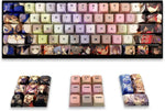 AHHC Anime Keycaps - XDA Profile Keycap Set, Suitable for 61/64/66/68/87/104/108 Mechanical Keyboard, Full 109 Keys, PBT Japanese Keycap with Key Puller