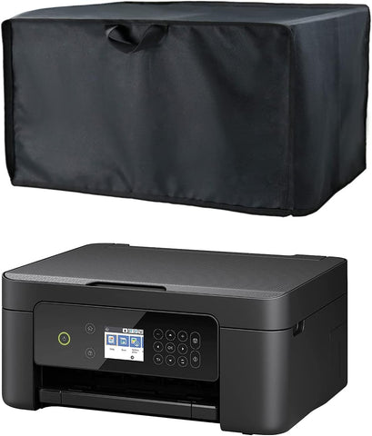 TwoPone Printer Dust Cover for HP/Epson/Canon/Brother Wireless Printers, 16x12x8 Inch Universal Case Protector for Printers, 600D Waterproof Black Printer Covers