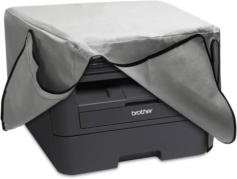 kwmobile Dust Cover Compatible with Brother DCP-L2530DW / L2550DN / MFC-L2710DN / L2750DW - Printer Case - Fabric Protector Cover - Light Grey