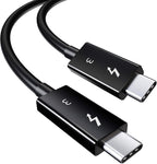 CABLETIME Thunderbolt 3 Cable 40Gpbs/100W/5A, USB C Cable Compatible with New MacBook Pro, ThinkPad Yoga, Alienware 17 and More (1.6FT/0.5M)