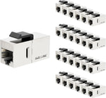 iwillink CAT7 Coupler RJ45 Keystone Shielded Coupler 25-Pack, Ethernet Coupler, Female to Female Keystone Jack?STP Keystone Insert for Cat7/Cat6a/cat6/cat5e Cable