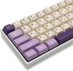 AHHC PBT Japanese Keycaps - Ocean Custom , 123 Keys XVX Profile Keycaps Full Set, for Cherry Gateron MX Switches Mechanical Keyboard (Purple)