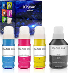 KSUMEI Refill Dye Ink Bottle GI20 GI-20 Replacement for Canon PIXMA G5020 G6020 G7020 Mega Tank Printers(BK,C,M,Y)