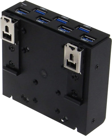 SEDNA - USB 3.1 Gen 1 (USB 3.0) 7 Port DIN-Rail Mounting Hub, for Industrial Control/Server Cabinet mounting Applications