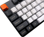 CASIN PBT Keycaps Set for Mechanical Gaming Keyboard, 60% 87 104 108 OEM Profile Custom Keyset with Key Cap Puller (Carbon)