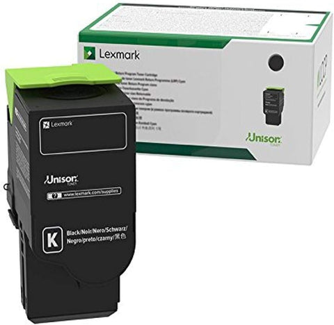 Lexmark C251uk0 Return Program Ultra High-Yield Toner, 8,000 Page-Yield, Black,Grey