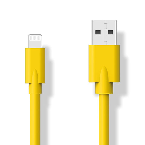 Easonunion USB 2.0 to Lightning Cable Charger Cord MFi Certified for iPhone 12 11 Pro Max X XR XS 8 (Yellow)