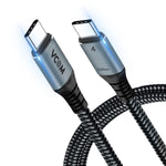 VCOM USB4 Cable for Thunderbolt 3 Cable 6.6 Ft, 20Gbp Cable with 100W Charging and 84K@60Hz Video,Compatible with Thunderbolt 3 Cable and USB-C,for MacBooks,Hub, Docking, and More