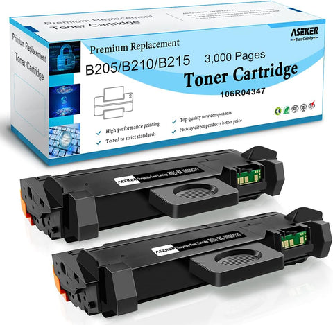 ASEKER Compatible Xerox 106R04347 B205 B210 B215 Toner Cartridge 3000 Pages for Xerox B205 B210 B215 B210DNI B205DNI B205MFP B215DNI B215MFP Printers High Yield 3000 Pages(Pack x2)