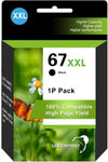 Ink 67 67 XL Cartridges Black Pack QUEENPRINT 67XXL Printer Cartridge for HP 67XL HP67 67 XXL 2700 2700e 2755 2755e 4100 4100e 4152e 4155 4155e 6000 6055e 6055 6400 6458 6452 6455 6455e