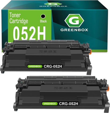 GREENBOX Compatible Toner Cartridge Replacement for Canon 052 052H 2200C001 for Canon MF429dw MF426dw MF424dw LBP215dw LBP214dw Laser Printer (9,200 Pages, Black, 2-Pack)