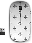 2.4G Ergonomic Portable USB Wireless Mouse for PC, Laptop, Computer, Notebook with Nano Receiver ( Airplane Editable )