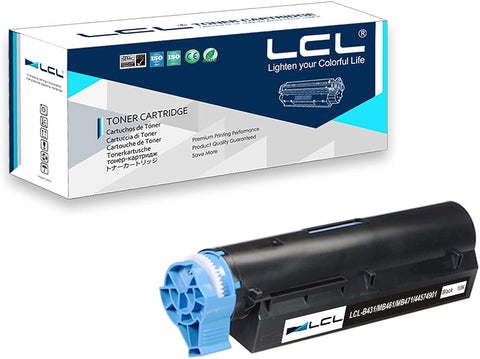 LCL Compatible Toner Cartridge Replacement for OKI B431 MB461 MB471 44574901 10000 Pages B431D B431DN MB491 MB471W (1-Pack Black) Not Compatible for B411 B411D B411DN